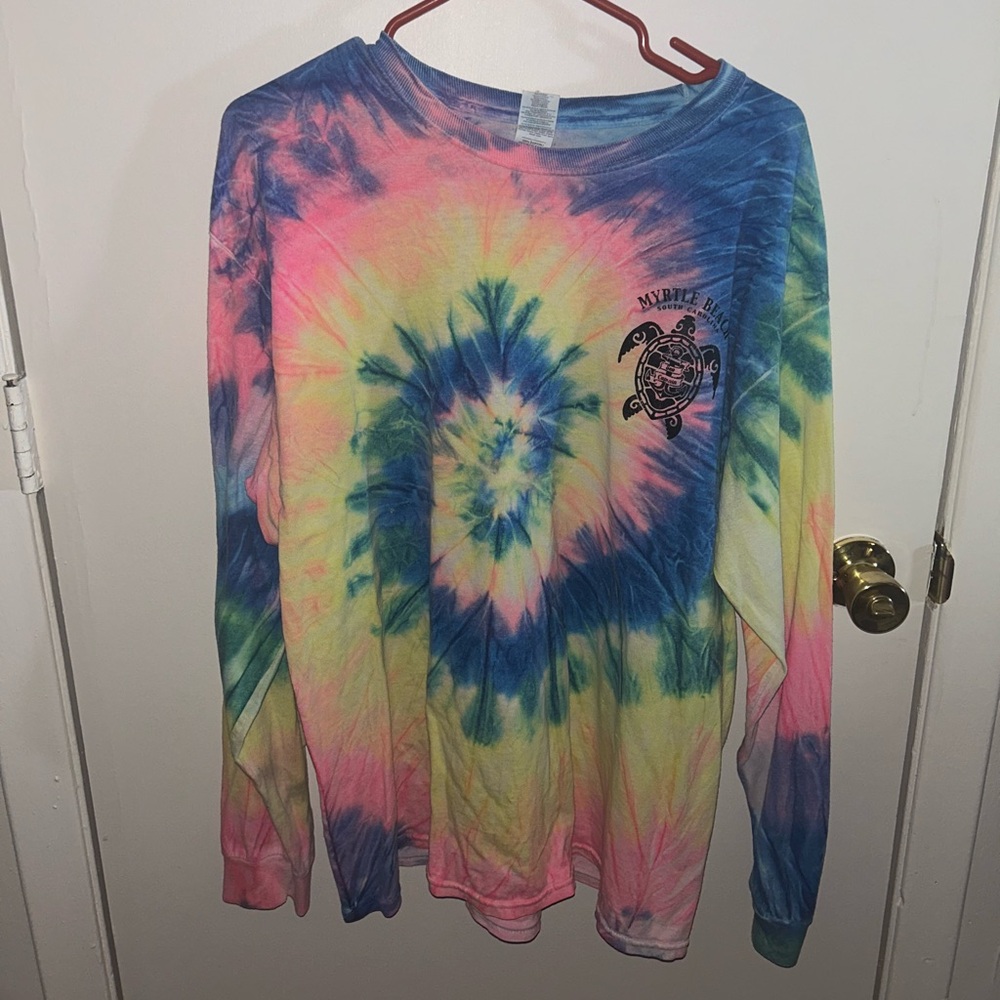 Tye Dye Long Sleeve Tee Myrtle Beach Large/L